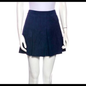 Lamb leather Alice + Olivia skirt NWT